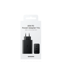 Cargador de red Samsung 65W Power Adapter Trio, carga hasta 3 dispositivos Cargador de red Samsung EP-T6530NBEGEU 65W Power Adapter Trio, carga hasta 3 dispositivos  Referencia: SAM65W ref6096