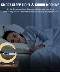 Lámpara Led Inteligente, Altavoz Bluetooth y Cargador Inalámbrico Estilo G Lámpara de Mesa Inteligente Luz Led, Altavoz Bluetooth, Cargador Inalámbrico, Despertador, Control por aplicación  Referencia: HYX090 ref 6032