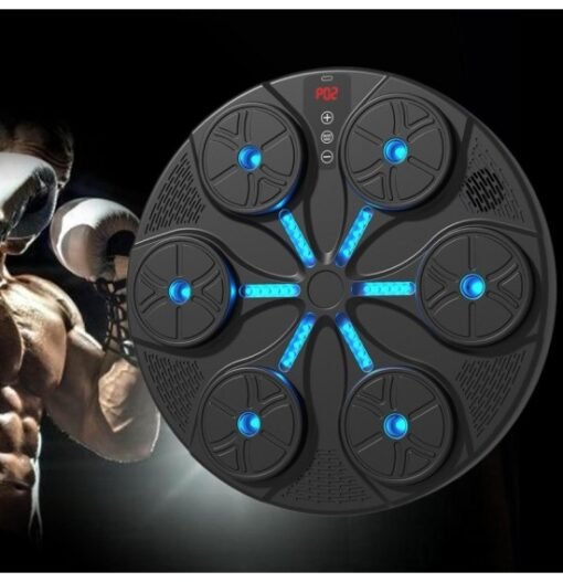 Máquina de Boxeo Inteligente con Música y Luz Led Música Máquina de Boxeo Inteligente Electrónica Equipo de Entrenamiento de Boxeo LED Montado en la Pared para Adultos y Niños ref6033