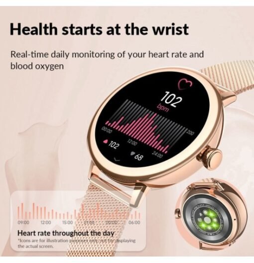 Reloj Inteligente para mujer pantalla amoled Reloj Inteligente Smartwatch para Mujer, Pantalla Amoled, Llamadas Bluetooth y Notificaciones bateria usar dura 7 dias  Referencia: LYEJ275 ref6051
