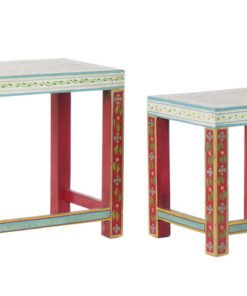 MESITA AUXILIAR SET 2 MANGO ACRILICO 45X30X45 LD-185324 Disponible Ref 13126