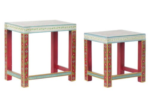 MESITA AUXILIAR SET 2 MANGO ACRILICO 45X30X45 LD-185324 Disponible Ref 13126