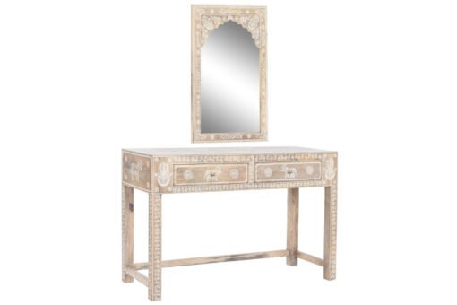 CONSOLA SET 2 MANGO ACRILICO 117X40X76 ESPEJO LD-205719 Disponible Ref 13090