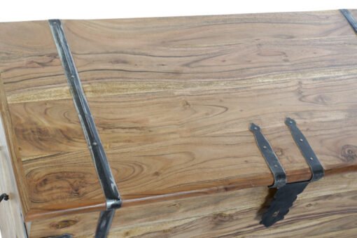 BAUL MADERA MACIZA ACACIA 100X45X40 25,00 NATURAL MB-162377 REF13022 - Imagen 4