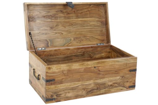 BAUL MADERA MACIZA ACACIA 79X39X34 22,00 NATURAL MB-162378 REF13023
