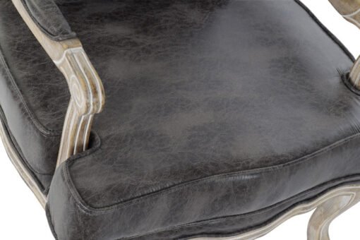 SILLON PU RUBBERWOOD 70X66X94 DESGASTADO MARRON MB-162703 Ref 13368 - Imagen 3