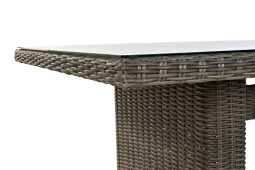 MESA COMEDOR SET 7 RATAN SINTETICO 200X100X75 5 MM MB-166668 Disponible Ref 13465 - Imagen 2