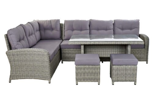 SOFA SET 4 RATAN SINTETICO 267X204X90 5 MM, EXTERI MB-166669 Disponible Ref 13464 - Imagen 4