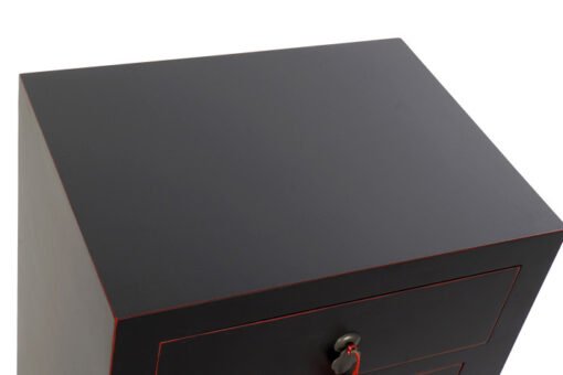 MESITA DE NOCHE ABETO MDF 45X34X66 ORIENTAL NEGRO MB-170072 Disponible ref13287 - Imagen 4