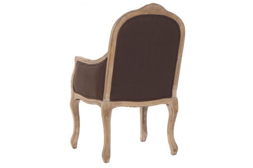 BUTACA LINO RUBBERWOOD 62X55X100 MARRON OSCURO MB-175506 Ref 13366 - Imagen 6