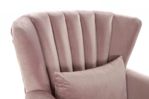 SILLON VELVET RUBBERWOOD 73X70X87 ROSA MB-175522 Disponible Ref 13364 - Imagen 3