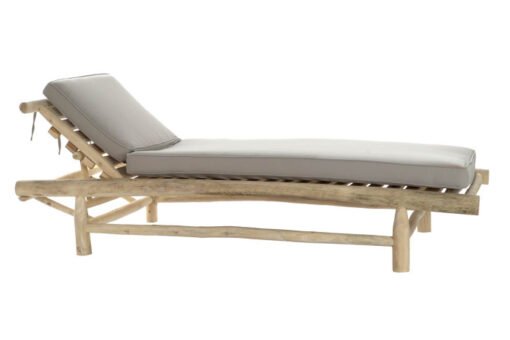 TUMBONA TECA POLIESTER 86X209X36 NATURAL MB-178753 Disponible Ref 13463 - Imagen 2