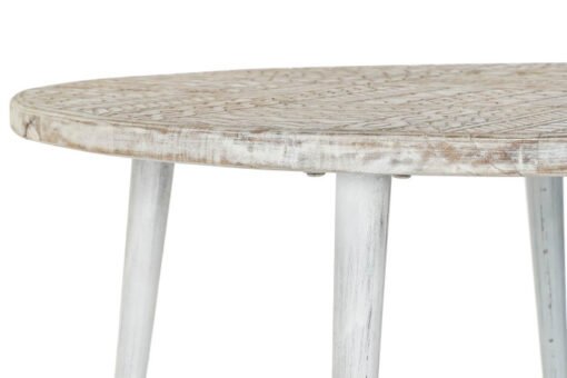 MESITA AUXILIAR MANGO METAL 75X75X50 DECAPE BLANCO MB-182011 Ref 13134 - Imagen 5