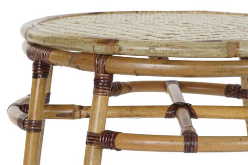 MESITA AUXILIAR RATAN BAMBU 60X60X42 NATURAL MB-182689 Disponible Ref 13131 - Imagen 4