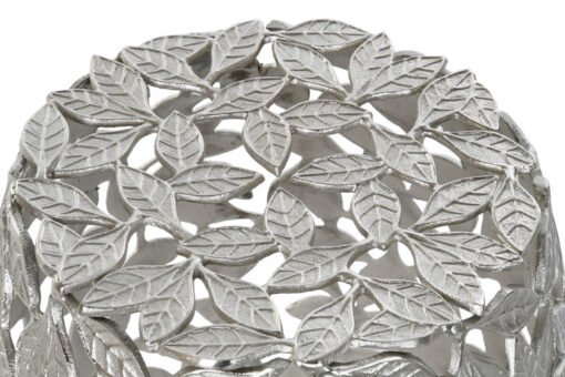 MESITA AUXILIAR ALUMINIO 40X40X45 HOJAS PLATEADO MB-183323 Ref 13127 - Imagen 3
