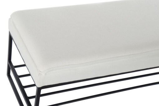 Descalzadora Poliéster Hierro Beige 80,5x36x35,5 - Imagen 3
