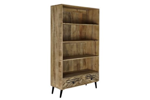 ESTANTERIA MANGO METAL 100X40X180 MARRON OSCURO MB-189163 Disponible ref13099