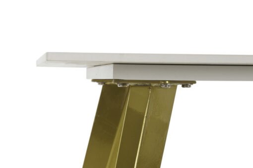 MESITA AUXILIAR CERAMICA METAL 60X60X48 DORADO MB-190028 Disponible Ref 13124 - Imagen 4
