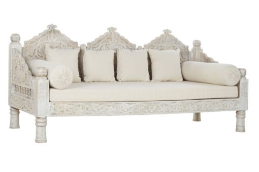 SOFA MANGO POLIESTER 190X77X90 BLANCO MB-190046 Disponible Ref 13414