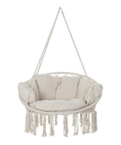 SILLA COLGANTE ALGODON 100X80X145 100KG, CON COJIN MB-192559 Ref 13461