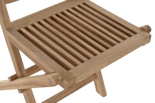 SILLA TECA 45X40X90 PLEGABLE NATURAL MARRON MB-193195 Disponible ref13453 - Imagen 6