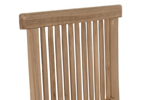 SILLA TECA 45X40X90 PLEGABLE NATURAL MARRON MB-193195 Disponible ref13453 - Imagen 5