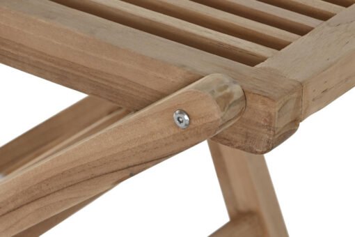 SILLA TECA 45X40X90 PLEGABLE NATURAL MARRON MB-193195 Disponible ref13453 - Imagen 4