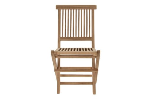 SILLA TECA 45X40X90 PLEGABLE NATURAL MARRON MB-193195 Disponible ref13453 - Imagen 3