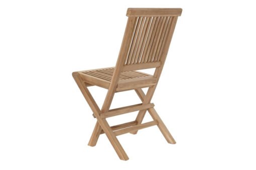 SILLA TECA 45X40X90 PLEGABLE NATURAL MARRON MB-193195 Disponible ref13453 - Imagen 2