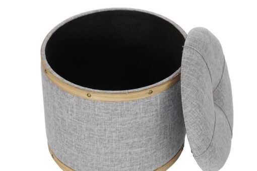 DESCALZADORA SET 4 POLIESTER MADERA 120X45X43 GRIS MB-195376 Ref 13325 - Imagen 3
