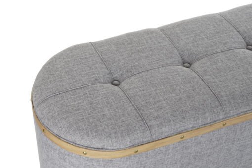 DESCALZADORA SET 4 POLIESTER MADERA 120X45X43 GRIS MB-195376 Ref 13325 - Imagen 4