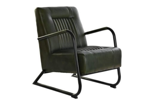 BUTACA PIEL METAL 62X82X84 VERDE MB-199871 Disponible REF13362