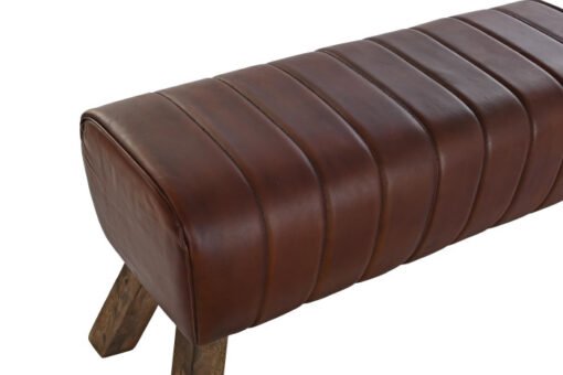 DESCALZADORA PIEL MADERA 126X36X53 MARRON MB-199878 Disponible Ref 13321 - Imagen 3