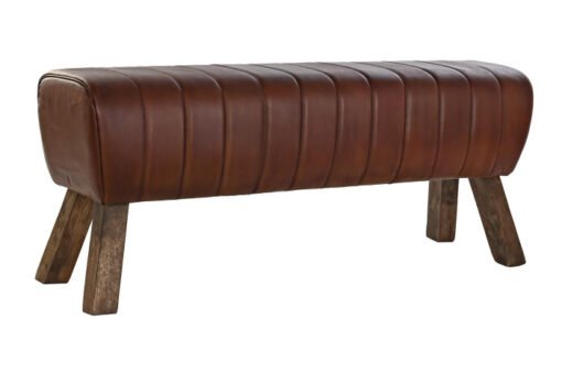 DESCALZADORA PIEL MADERA 126X36X53 MARRON MB-199878 Disponible Ref 13321 - Imagen 2