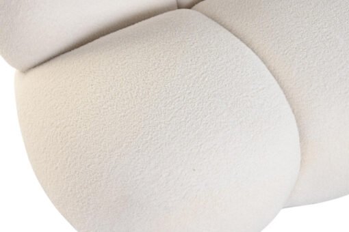 SOFA POLIESTER 149X76X77 NUBE BORREGUITO BLANCO MB-199962 Ref 13413 - Imagen 3