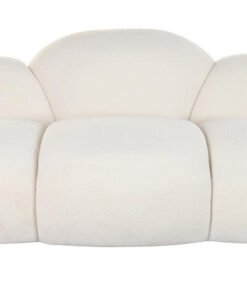 SOFA POLIESTER 149X76X77 NUBE BORREGUITO BLANCO MB-199962 Ref 13413