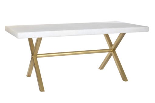 MESA COMEDOR MANGO LATON 180X90X76 ROMBO BLANCO MB-200450 Disponible ref13216