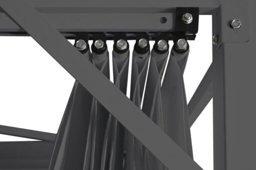 PERGOLA ACERO POLIESTER 300X300X230 250gr,/m2 GRIS MB-200828 Disponible ref13450 - Imagen 9