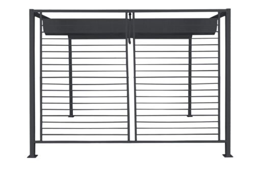 PERGOLA ACERO POLIESTER 300X300X230 250gr,/m2 GRIS MB-200828 Disponible ref13450 - Imagen 4