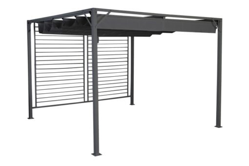 PERGOLA ACERO POLIESTER 300X300X230 250gr,/m2 GRIS MB-200828 Disponible ref13450 - Imagen 3