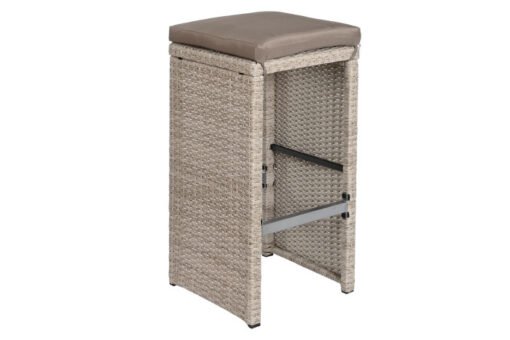 MESA SET 7 RATAN SINTETICO ACERO 143X80X100 MB-200900 Disponible Ref 13446 - Imagen 7