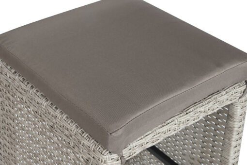 MESA SET 7 RATAN SINTETICO ACERO 143X80X100 MB-200900 Disponible Ref 13446 - Imagen 8