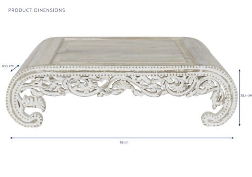 MESITA AUXILIAR MANGO 121X83,8X35,5 DECAPE BLANCO MB-201002 Disponible ref13117 - Imagen 2