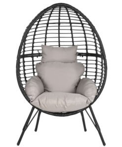SILLON RATAN SINTETICO METAL 90X65X151 CON COJINES MB-201834 Ref 13443