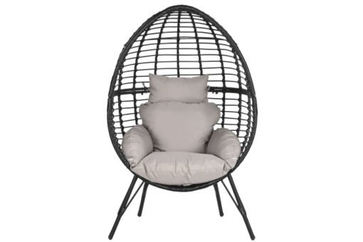 SILLON RATAN SINTETICO METAL 90X65X151 CON COJINES MB-201834 Ref 13443