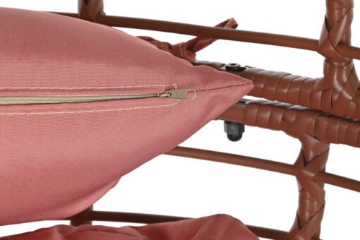 SILLON RATAN SINTETICO ACERO 90X65X151 CON COJINES MB-201836 Ref 13441 - Imagen 6
