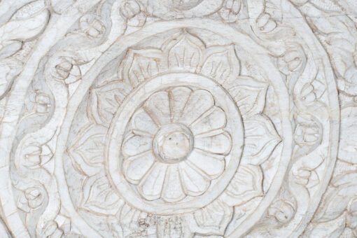 ARCON MANGO 150X43X50 MANDALA ENVEJECIDO BLANCO ref13018 - Imagen 3