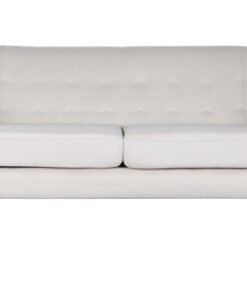 SOFA POLIESTER RUBBERWOOD 172X82X82 3 PLAZAS CREMA MB-202969 Disponible REF13411