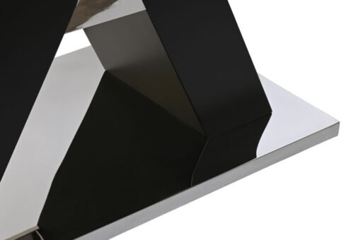 MESA COMEDOR CRISTAL TEMPLADO MDF 180X90X76 NEGRO MB-203509 Disponible ref13211 - Imagen 2
