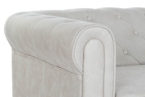 SOFA POLIESTER MADERA 151X80X70 CAPITONE BLANCO MB-205534 Disponible REF13408 - Imagen 4